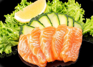 6 Lachs Sashimi